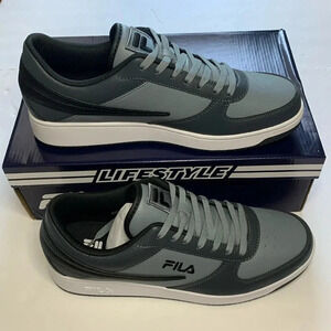 FILA Low Top Sneakers A-Low Grey & Black Men’s Size 12 NWT